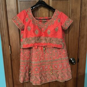 Coral Lehenga